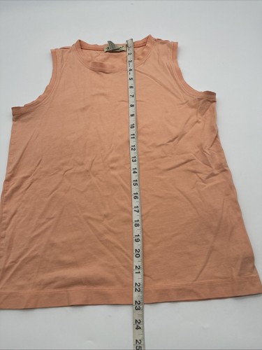 Eddie Bauer Tank Top Women Small Orange Solid .#28916 - Picture 4 of 6
