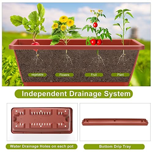 Vertical Raised Garden Bed 4 Tiers Planter Box Freestanding Garden Planter - Picture 3 of 7