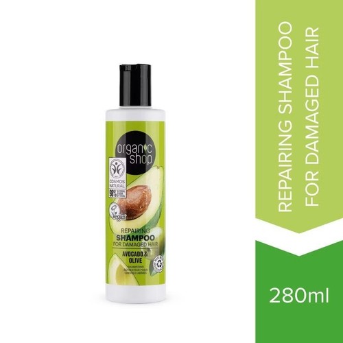Organic Shop Repairing Shampoo – Avocado & Olive (280ml) - Picture 1 of 3