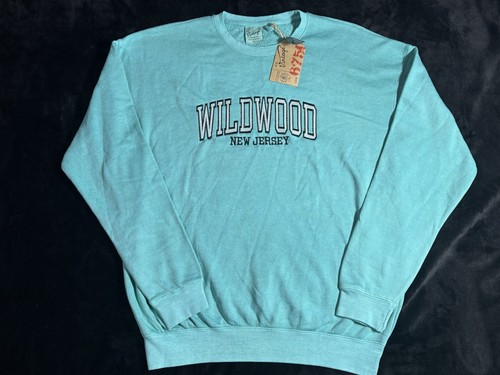 Sudadera Wildwood Nueva Jersey Colección Vintage EST 1965 Cuello Redondo Nueva Con Etiquetas Grande - Imagen 1 de 8