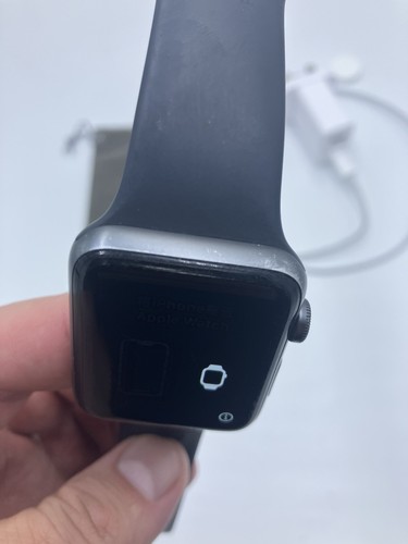 2 Apple Watch S 3 42 40mm Aluminiumgehäuse Navy Armband 50M-WR 10-X Glas gesperrt - Bild 4 von 24
