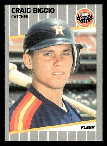 Craig Biggio 1989 Fleer #353 RC Rookie Houston Astros