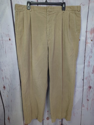 Lands' End hellbraune Cordhose für Herren Größe 40 x 29 Stretch Beschreibung lesen [PT18]