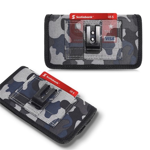 For Google PIXEL 4XL Horizontal Leather Pouch Holster Wallet Case Cover-Grey - Picture 5 of 7