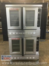 Blodgett DFG-200-L Gas Double Stack Full Size Convection Oven With Casters