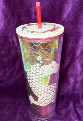 Starbucks 2024 Lunar New Year of the Dragon Iridescent 24 oz Cold Cup Tumbler 9 