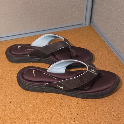 Nike bequeme schwarze Zehenstegsandale mit Fußbett Flip-Flop 354925-241 Damengröße 11 - Bild 3 von 6