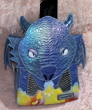 Loungefly Hard Tag Blue Dragon Mini Backpack (Books-A-Million Exclusive)
