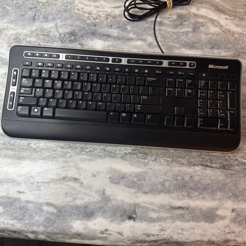 Microsoft Digital Media Keyboard 3000 Model 1343 USB Wired Multimedia - TESTED - Picture 1 of 8