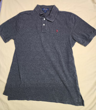Polo Ralph Lauren Polo Shirt Size XL 18-20 Heather Gray Short Sleeve Red Pony
