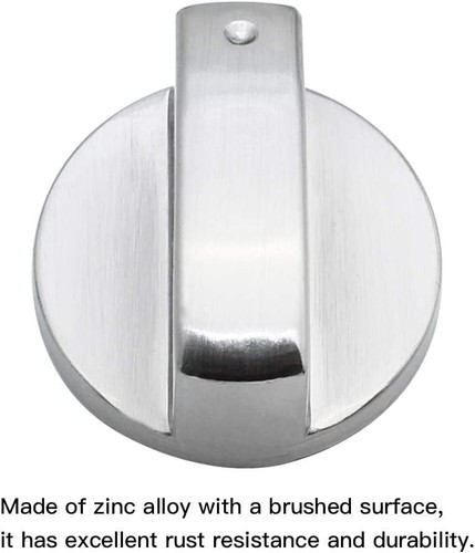 Stove Knob, 5 Packs 6mm Zinc Alloy D-Shaped Control Knob Oven Switch Universal S - Picture 4 of 7