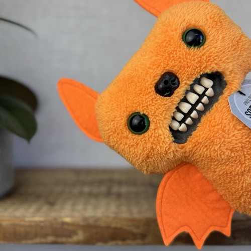 Fuggler Fart Face Fuggler Winged Bat - Orange Fluffy Bat Funny Ugly Monster - Picture 4 of 8