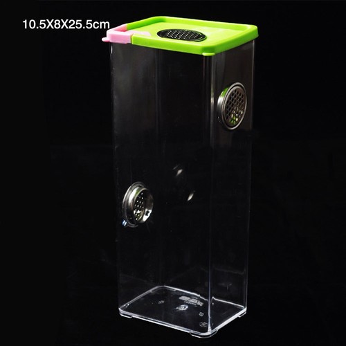 Transparent Acrylic Reptile Amphibian Insect Breeding Box Spider Feeding Cage - Picture 10 of 15
