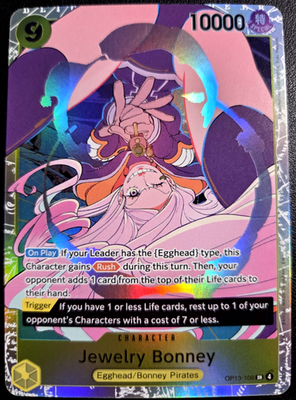 Jewelry Bonney OP13-108 SR ONE PIECE Tcg Card Game NM Yellow | eBay