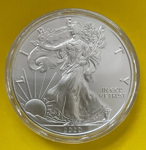 2020 American Silver Eagle Dollar 1 Troy Ounce 0.999 Purity Uncirculated Coin