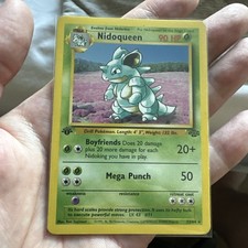 1ST EDITION LP Nidoqueen Non-holo Rare 23/64 Jungle Pokemon WOTC
