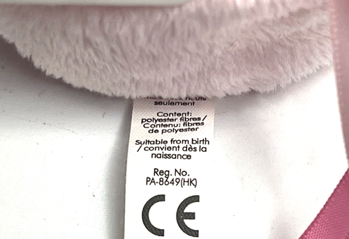 Kaloo Mini Chubby Bear Baby Plush Lovey Pink Purple Soft Stuffed Animal Toy 5" - Picture 6 of 8