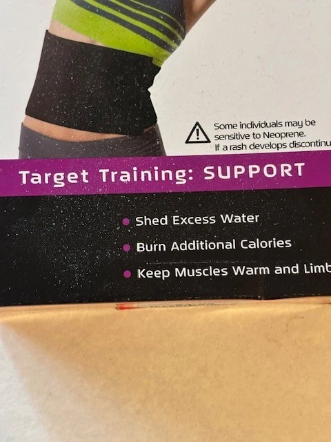 Неопреновый триммер для талии Valeo тренировка по мишеням: поддерживающий, регулируемый, моющийся НОВЫЙ - Изображение 3 из 4