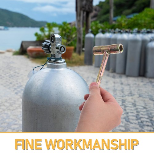  Llave de válvula de cilindro de gas 2 piezas tanque de acetileno ajuste de presión válvulas apertura - Imagen 6 de 12