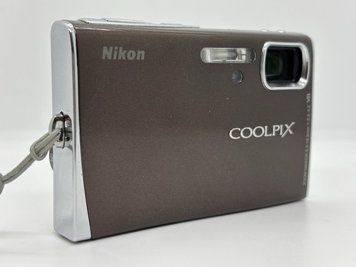 Nikon Coolpix S50 7.2MP 3x Zoom Compact Digital Camera Brown From Japan / Exc - Picture 2 of 7