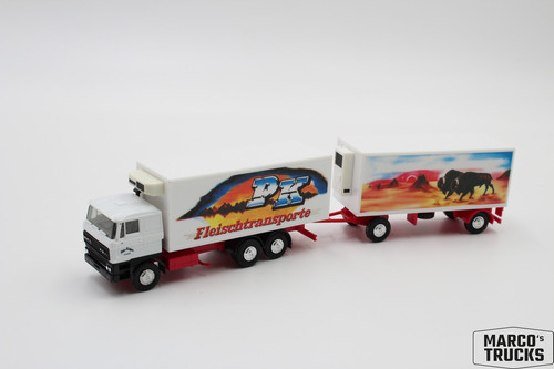 Herpa DAF 3600 Kühlanhänger LKW "PK Fleischtransporte Peter Kröger Schinken - Bild 1 von 1