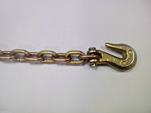 (1) Cadena de transporte 5/16"x 50' Grado 70 Hecha en EE. UU. - con/Ganchos de agarre G70 - Imagen 2 de 3