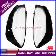 For 2021-2023 Mercedes-Benz S Class W223 V223 Headlamp Headlight Lens Covers 2X