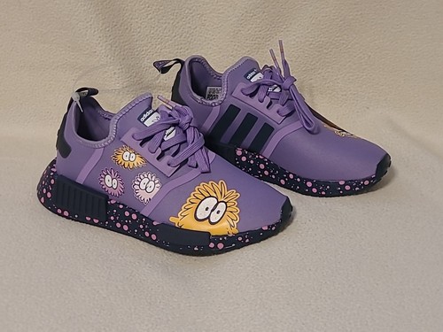 Adidas X Kevin Lyons  Kids Shoes NMD_R1 Sz 5Y Monster  Shoes -Purple -New