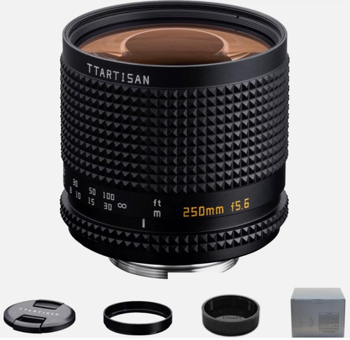 TTartisan 250mm F5.6 Telephoto Full Frame Manual Prime Lens for M42 Screw Camera