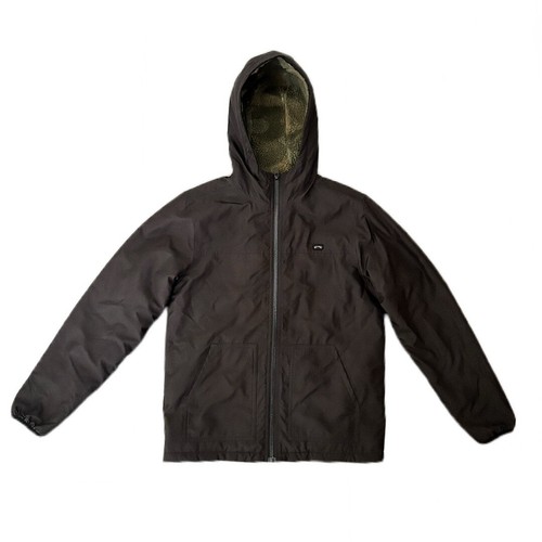 Billabong Boys Sherpa Lined Hooded Black Full Zip Winter Jacket Kids Size 12 - Picture 5 of 8