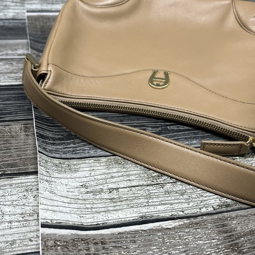 Borsa a tracolla ETIENNE AIGNER vintage beige vera pelle borsetta vintage - Foto 8 di 9