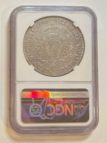 1787H France Silver ECU DAV-1333 NGC XF 40 - Picture 2 of 2