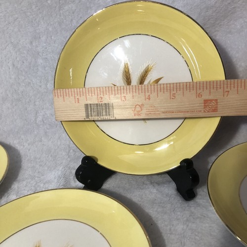 7 Vintage Century Service Salad Plates AUTUMN GOLD Wheat 7 1/4” Alliance Ohio - Picture 17 of 20