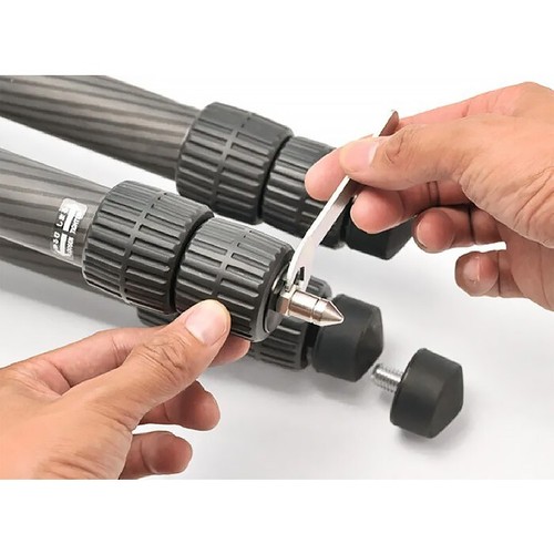 Slik Pro CF-734 Carbon Fibre Lightweight Camera Tripod 1.6m Without Head Black - Picture 11 of 11