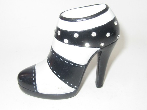 SAMMLERSTÜCK Vintage schwarz-weiss High Heel Polka Dots - Bild 1 von 6
