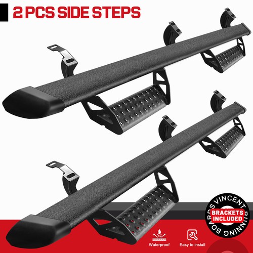 For 2005-2023 Toyota Tacoma Double Cab 3" Drop Running Boards BLK Side Step BCTA - Picture 1 of 11