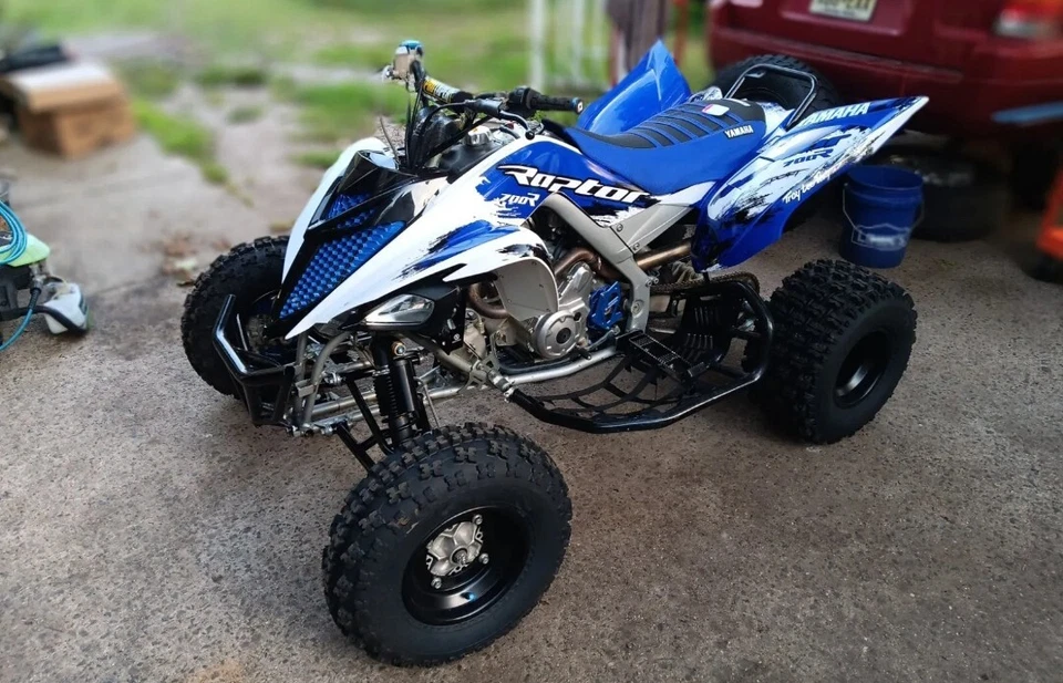 Yamaha Raptor 700 700R Kit Gráficos 2013 2014 2017 a 2025 Calcomanías Pegatinas ATV Foto 2 de 4