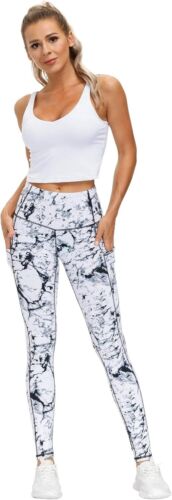 Workout Running Yoga Leggings for Women Thick High Waist Yoga Pants with Pocket - Picture 2 of 11