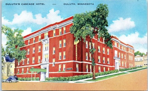 CASCADE HOTEL Duluth, Minnesota MN - Cartolina postale - Foto 1 di 2