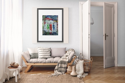 'Sunday Brunch', Framed, Art Print, Black, Decor, Fine Art - Picture 3 of 3
