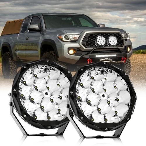 AUXBEAM 8.5" 9" inch Round LED Offroad Driving Lights Spot Spotlight 4x4 Truck - Picture 1 of 12