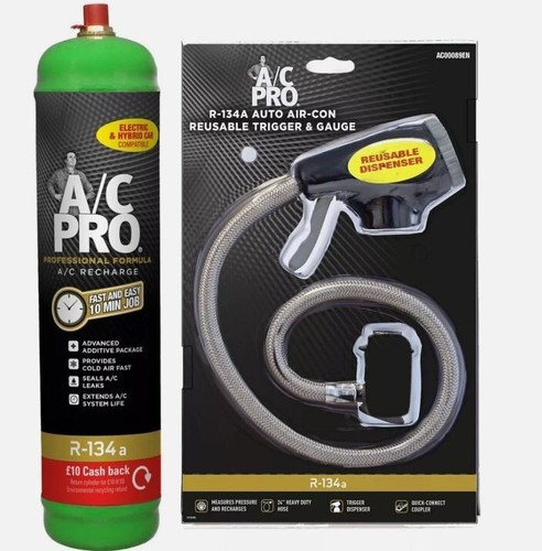 Car Air Con Conditioning Top up Aircon Recharge Refill Regas DIY Gas Kit