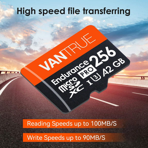 256 Go Microsdxc UHS-I U3 4K UHD vidéo haute vitesse transfert surveillance SD - Photo 3 sur 8