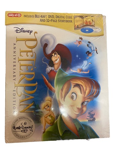 Peter Pan (Signature Collection) TARGET EXCLUSIVE (Blu-Ray / DVD / Book) - Picture 1 of 2