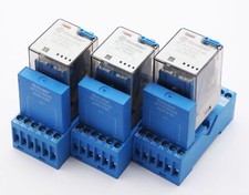 3x Finder 60.13.9.024.5240 Relay + 99.73.3.000.00 + 90.73 -used-