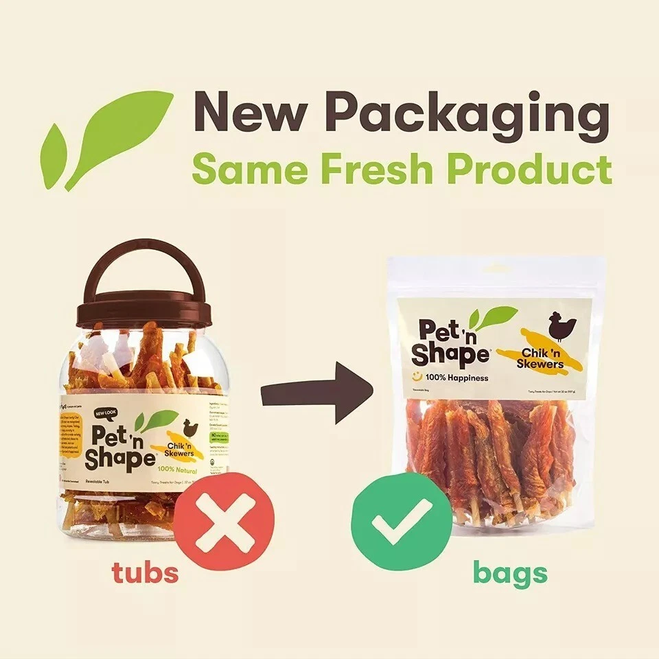 Espetos Pet 'N Shape Chik 'N frango embrulhado couro cru mastigar guloseimas para cachorros 2 libras - Imagem 2 de 4