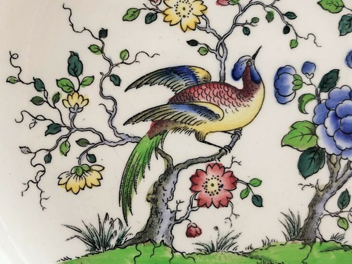 Antiguo plato/tazón redondo para servir verduras Spode Copeland Peacock. 10,5"." - Imagen 2 de 9