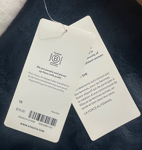 Athleta Cabo Linen Jogger Capri Length Pants - Calla Lily White - Size 16 NWT - Picture 4 of 10