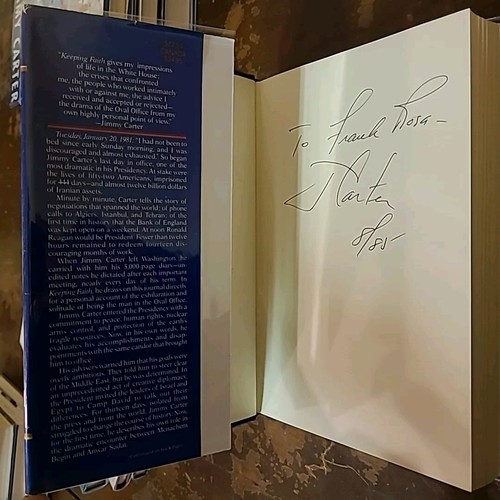8 SIGNED President Jimmy Carter Books FAITH Nest PEACE Aging GOOD Values Why Not - Picture 16 of 24