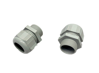 Bimed BM-17 Cable Gland M32x1.5 18-25mm Cable, Polyamide, RAL7035 Gray, LOT OF 2
